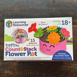 NWT - Poppy the Count & Stack Flower Pot